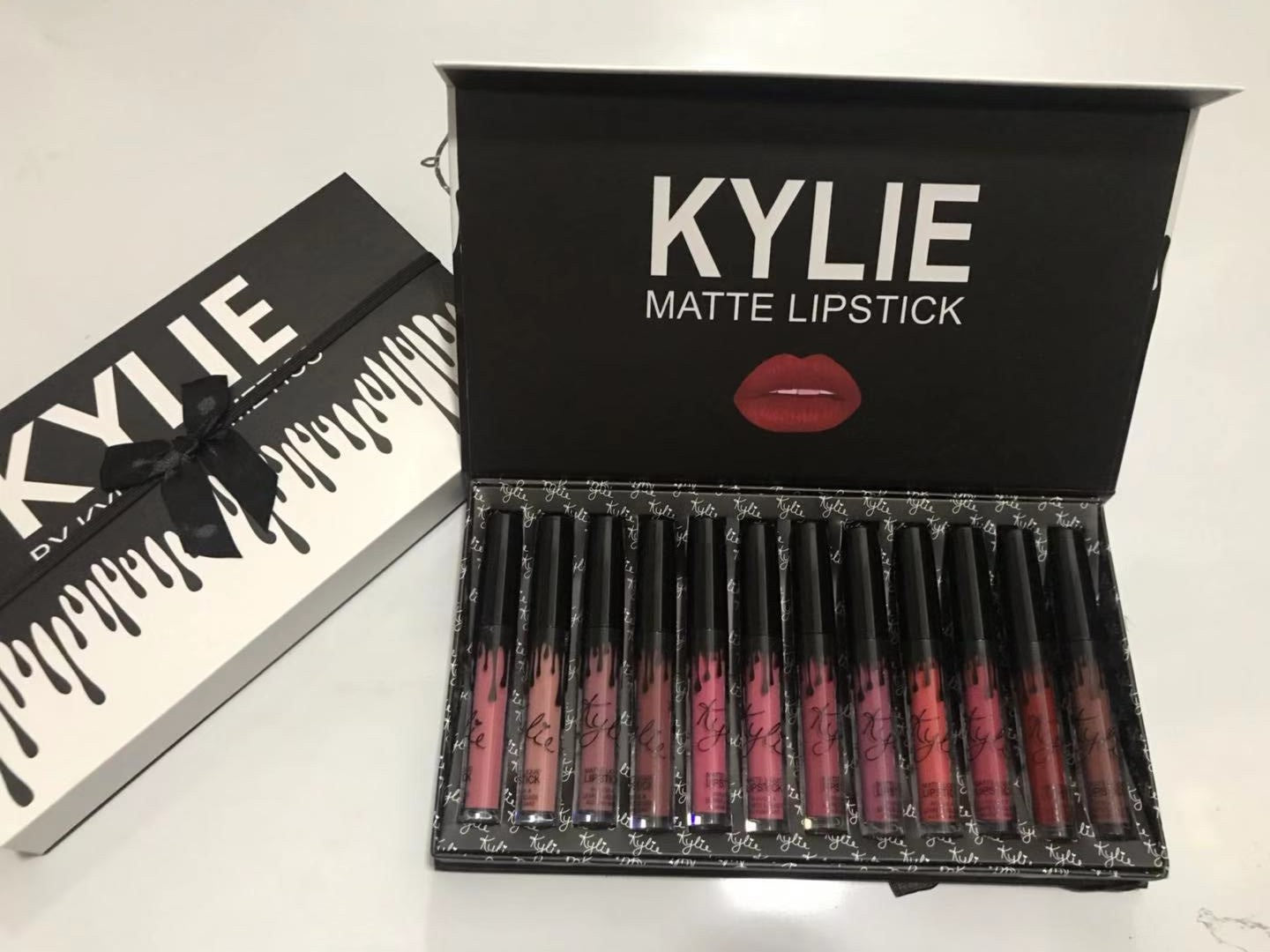 Lip Gloss 12 Bows Set Liquid Lipstick Lip Gloss 12 Bows Set Liquid Lipstick